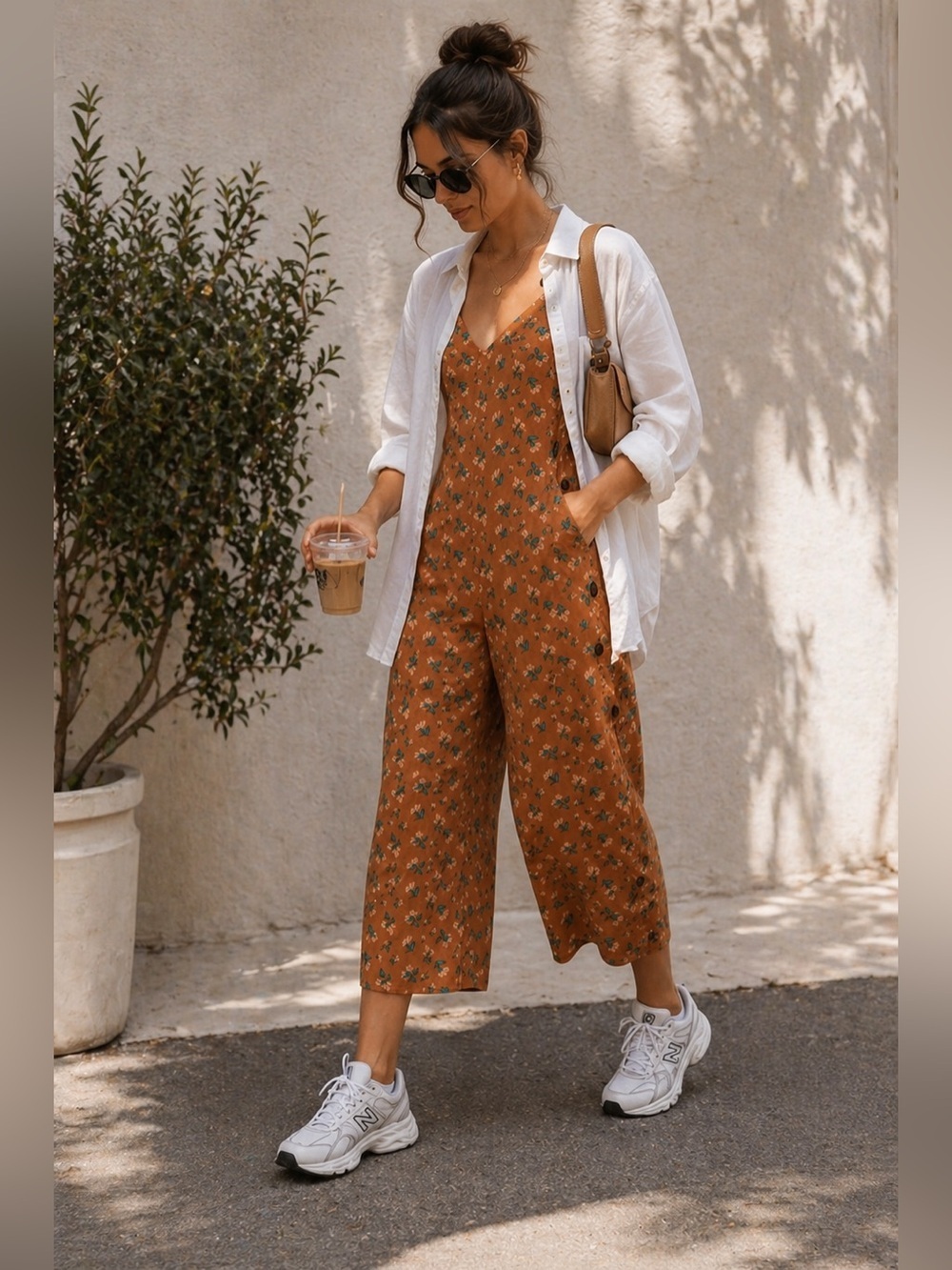 Patagonia June Lake Spaghetti Strap Floral Jumpsuit Women’s Size XS